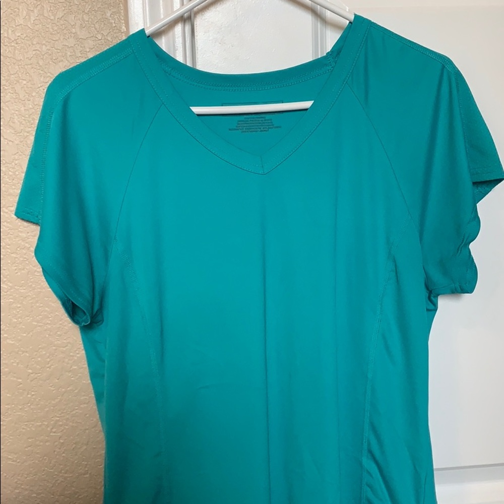 Teal shirt